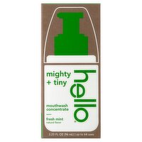 Hello Mighty + Tiny Fresh Mint Mouthwash Concentrate, 3.25 fl oz