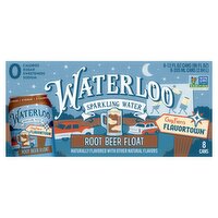 Waterloo Root Beer Float Sparkling Water, 12 fl oz, 8 count