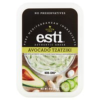 Esti Esti Authentic Greek Avocado Tzatziki, 8 oz, 8 Ounce 