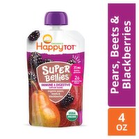 Happy Tot Organics Super Bellies Fruit & Veggie Blend Baby Food, Stage 4, for 2+ Years, 4 oz