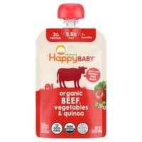 Happy Baby Organics Organic Beef, Vegetables & Quinoa, 7+ Months, 3.5 oz