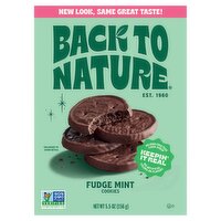 Back to Nature Fudge Mint Cookies, 5.5 oz