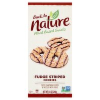 Back to Nature Plant Based Snacks Fudge Striped Cookies, 8.5 oz