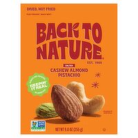 Back to Nature Cashew Almond Pistacho Plant Based Snacks, 9 oz