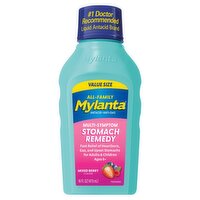 Mylanta Mixed Berry Flavor Multi-Symptom Stomach Remedy Antacid + Anti-Gas Liquid, Ages 6+, 16 fl oz