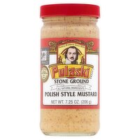 Pulaski Stone Ground Polish Style Mustard, 7.25 oz