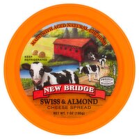 New Bridge Swiss & Almond Cheese Spread, 7 oz