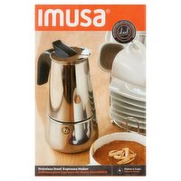 Imusa 4 Cup Stainless Steel Espresso Maker