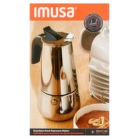 Imusa 9 Cup Stainless Steel Espresso Maker