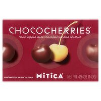 Mitica Chococherries Hand-Dipped Dark Chocolate Candied Cherries, 4.94 oz