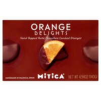 Mitica Orange Delights Hand-Dipped Dark Chocolate Candied Oranges, 4.94 oz