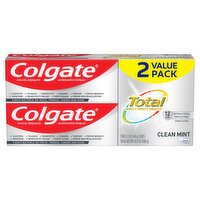Colgate Total Active Prevention Clean Mint Toothpaste Value Pack, 5.1 oz, 2 count