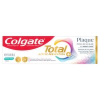 Colgate Total Active Prevention+ Plaque Pro Release with Smart Foam Fresh Mint Toothpaste, 3.0 oz, 3 Ounce