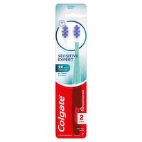 Colgate Ultra Soft Sensitive Expert Toothbrushes, 2 count