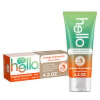 Hello Kids Magical Mermaid Orange Dreamsicle Fluoride Toothpaste, Ages 2+, 4.2 oz