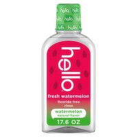Hello Fresh Watermelon Fluoride Free Rinse, 17.6 fl oz