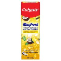 Colgate MaxFresh Ultrafreeze Pineapple Coconut Crush Flavor Anticavity Fluoride Toothpaste, 4.5 oz, 4.5 Ounce