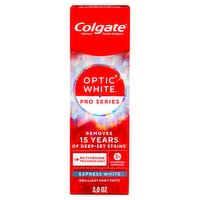 Colgate Optic White Pro Series Express White Anticavity Fluoride Toothpaste, 3.0 oz