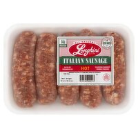 Longhini Hot Italian Sausage, 16 oz