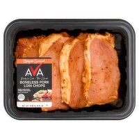 Ava Mesquite Seasoned Boneless Pork Loin Chops, 12.00 oz