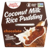 Sun Tropics Chocolate Coconut Milk Rice Pudding, 2 count, 8.46 oz