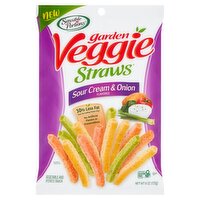 Sensible Portions Garden Veggie Straws Sour Cream & Onion Flavored Vegetable and Potato Snack, 6 oz