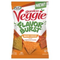 Sensible Portions Garden Veggie Flavor Burst Nacho Cheese Flavored Tortilla Chips, 6 oz, 6 Ounce