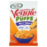 Sensible Portions Garden Veggie Puffs Mac N' Cheese Flavored Baked Corn Puffs, 3.75 oz