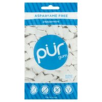 Pür Aspartame Free Peppermint Sugar Free Chewing Gum, 55 count, 2.72 oz