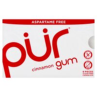 Pür Cinnamon Sugar-Free Chewing Gum, 9 count