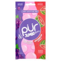 Pür Aspartame Free Grape, Bubblegum & Watermelon Jumbo Gum, 20 count, 2.9 oz