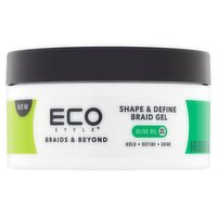 Eco Style Braids & Beyond Shape & Define Braid Gel, 6 fl oz