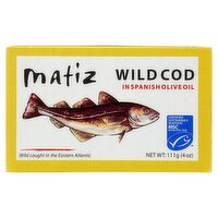 Matiz Wild Cod in Spanish Olive Oil, 4 oz