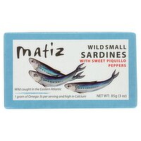 Matiz Wild Small Sardines with Sweet Piquillo Peppers, 3 oz