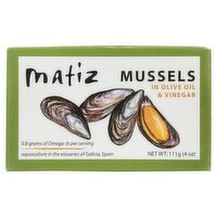 Matiz Mussels in Olive Oil & Vinegar, 4 oz