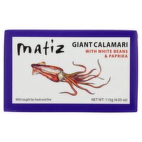 Matiz Giant Calamari with White Beans & Paprika, 4.05 oz