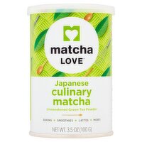 Matcha Love Japanese Culinary Matcha Unsweetened Green Tea Powder, 3.5 oz