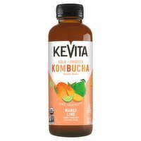 KeVita Master Brew Bold + Smooth Mango Lime Kombucha, 15.2 fl oz