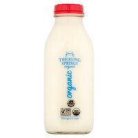 Trickling Springs Organic Whole Milk, 1 quart