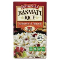 Heritage Select Cranberries & Almonds Basmati Rice, 6.5 oz