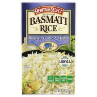 Heritage Select Roasted Garlic & Herbs Basmati Rice, 6.5 oz