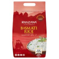 Khazana Ultra Extra Long Grains Basmati Rice, 10 lb