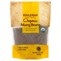 Khazana Organic Mung Beans, 32 oz