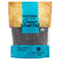 Khazana Organic Whole Black Gram Urad Dal, 32 oz