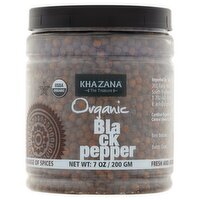 Khazana Organic Black Pepper, 7 oz