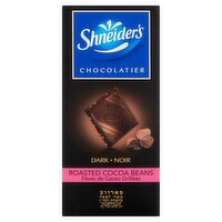 Shneider's Chocolatier Roasted Cocoa Beans Dark Chocolate, 3.5 oz