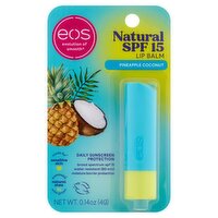 eos Pineapple Coconut Natural Lip Balm, SPF 15, 0.14 oz