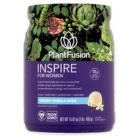 PlantFusion Inspire for Women Creamy Vanilla Bean Plant Protein Dietary Supplement, 16.40 oz