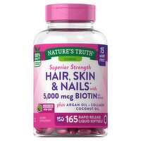 Nature's Truth Vitamins Superior Strength Hair Skin & Nails Dietary Supplement, 165 count