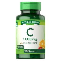 Nature's Truth Vitamins C Coated Caplets, 1000 mg, 100 count